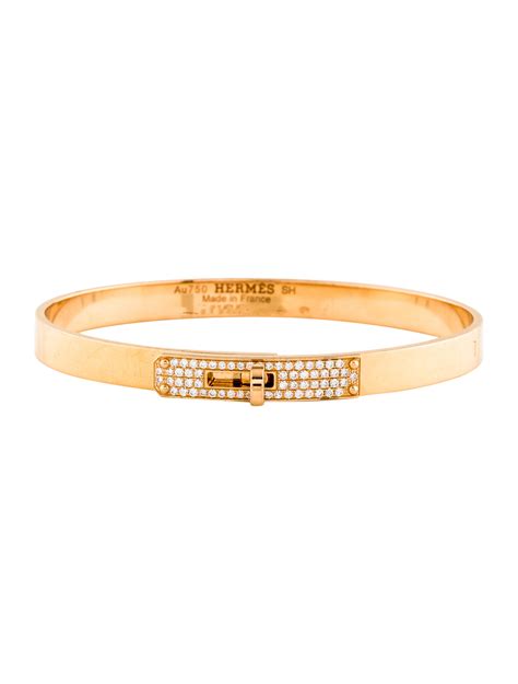 hermes kelly diamond bracelet price|Hermes 18k gold bracelet.